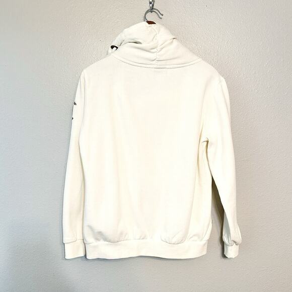 High Camp Outfitters Breckenridge CO Chunky White Zip Sweatshirt women's large - Picture 12 of 15